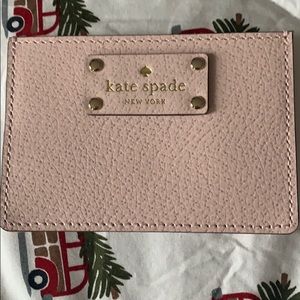 Pale Pink Kate Spade Credit Card Wallet